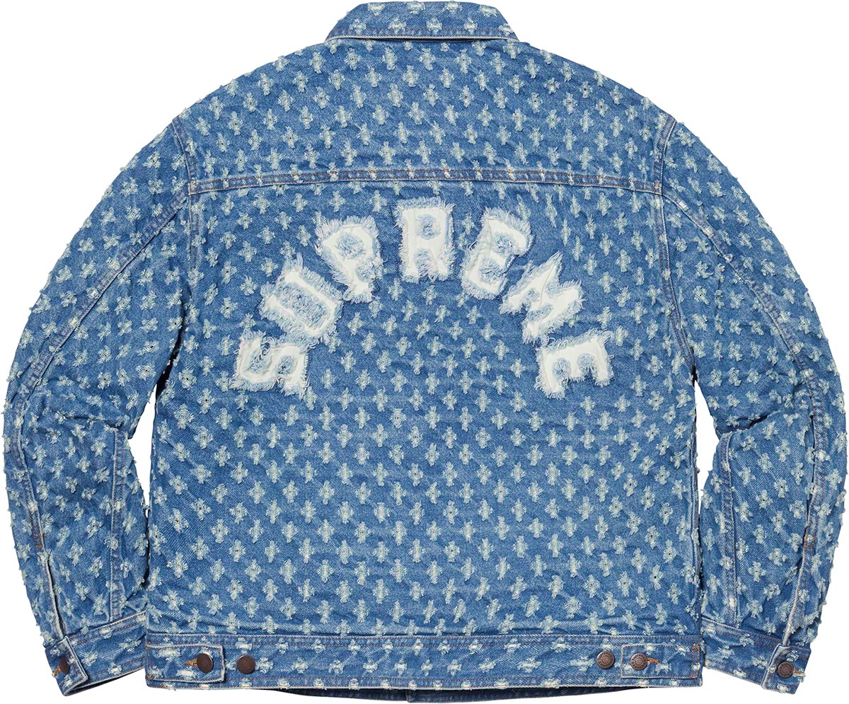 Hole Punch Denim Trucker Jacket view 9